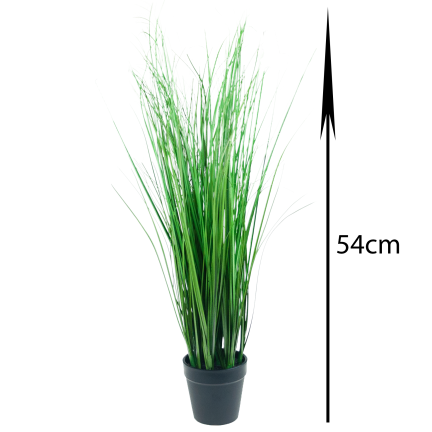 CV06318 Artificial potted grass, lifelike, 54 cm, decorative, for rooms and balconies