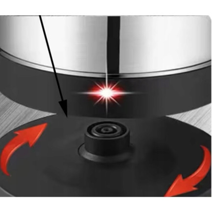 HH42 ELEKTRISCHER Wasserkocher kabellos 2 Edelstahl INOX 2000w groß silber