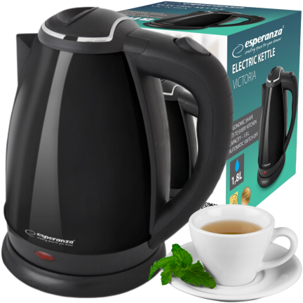 EKK113K ESPERANZA VICTORIA 1,8L KABELLOSER ELEKTRISCHER WASSERKOCHER SCHWARZ