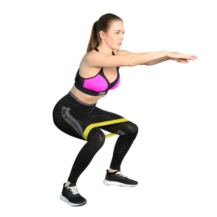 TG60274 GUMS 4 x FITNESS EXERCISE BANDS SET + Beutel