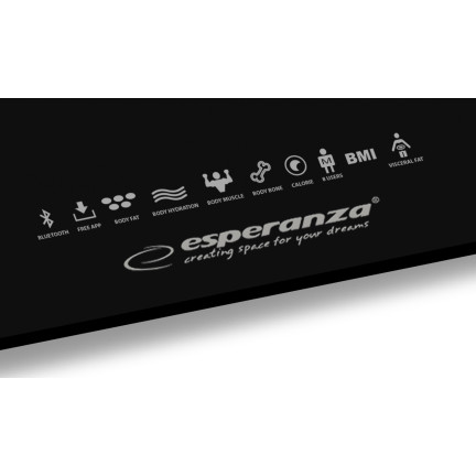 EBS016K ESPERANZA 8IN1 BADEZIMMERWAAGE MIT
BLUETOOTH-FUNKTION B.FIT SCHWARZ