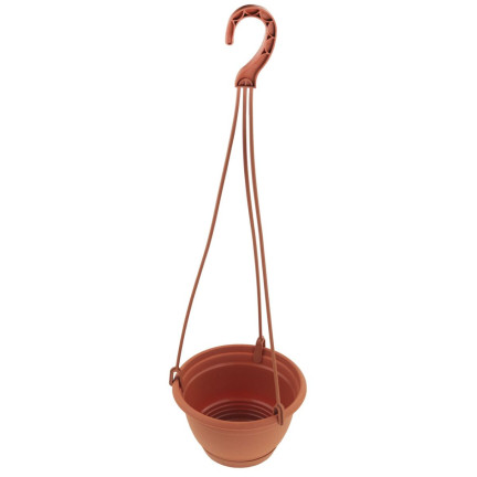 DAGW5-R624 27 cm round hanging balcony planter with hook, 4.5 L