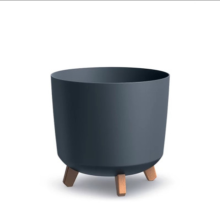DGTL300L-S433 Planters, pots, and planters with drainage holes, 30 cm legs, anthracite tube, bowl