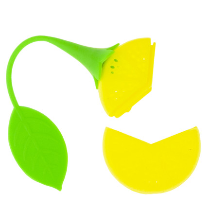 DD16 VAŘIČ BYLINKOVÉHO ČAJE CITRONOVÉ SILIKONOVÉ SÍTKO