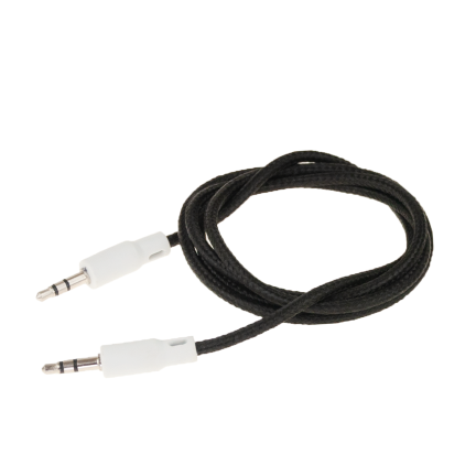 DD75 AUDIO KABEL AUX MINI JACK 3,5 mm MALE KONEKTORY 1 m NEKONEKTOROVATELNÝ