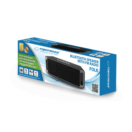 EP126KE BLUETOOTH REPRODUKTOR FM FOLK ČERNO-ŠEDÝ