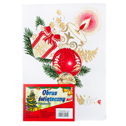 DEC395 UBRUS 110X160 VÁNOČNÍ VEČEŘE