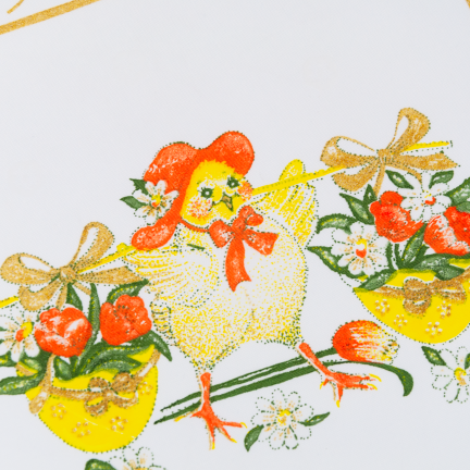 DEC4518 Christmas tablecloth, 36 cm, Easter table decoration