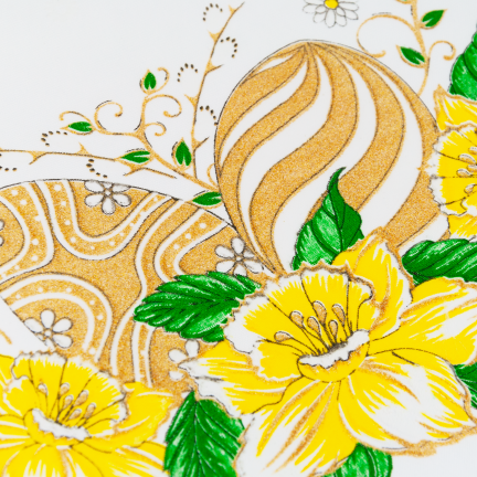 DEC4518 Christmas tablecloth, 36 cm, Easter table decoration
