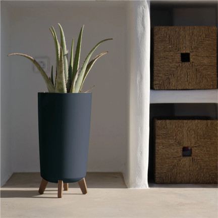 DGTL240-S433 Gracia Tubus Slim Plant Pot, Anthracite