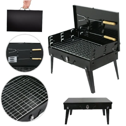 TG71414 TOURISM PORTABLE TOURISM FOLDING GRILL + příslušenství