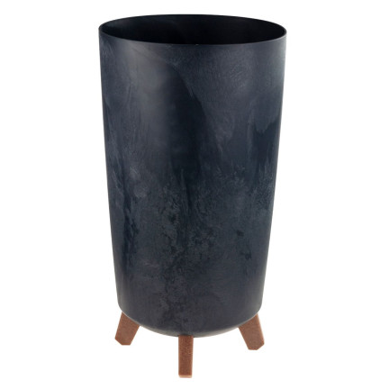 DGTL200E-S433 Gracia Slim Concrete-Effect Flower Pot with Concrete-Effect Legs