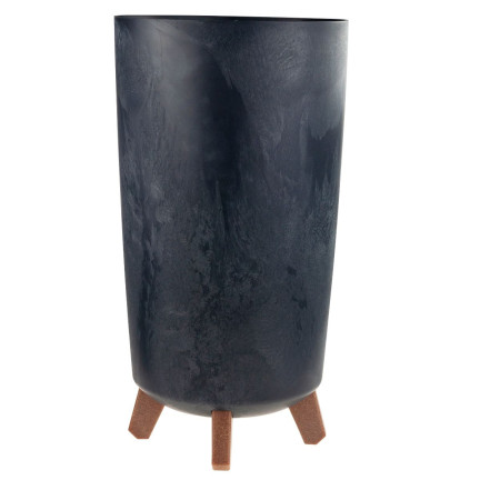 DGTL200E-S433 Gracia Slim Concrete-Effect Flower Pot with Concrete-Effect Legs