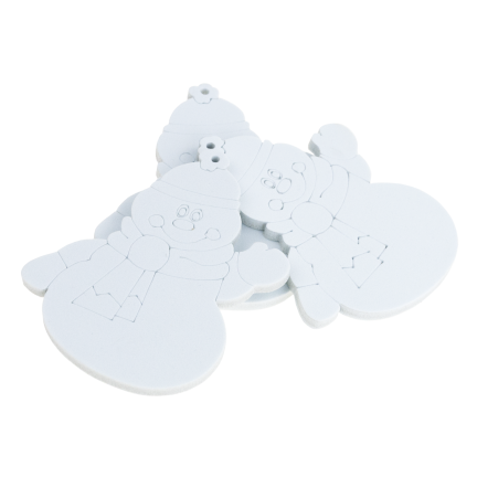 DIY7083 Set of Hanging Christmas Ornaments with 4 DIY Markers
