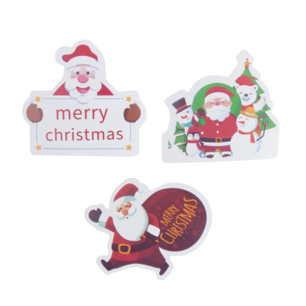 DIY7090 Set of Hanging Christmas Decorations with DIY Stickers