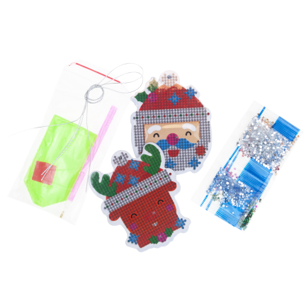 DIY7144 Christmas Ornament Diamond Painting Kit (Assorted Designs)