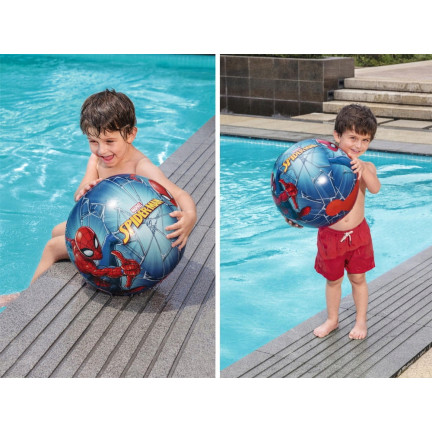 98002 Aufblasbarer Strandball, Spiderman-Ball, Bestway 51 cm, aufblasbar für Wasser