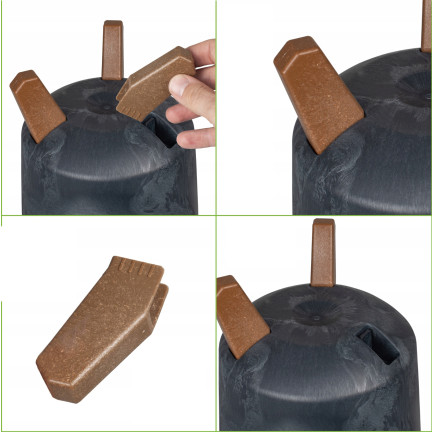 DGTL240E-425u Gracia Tubus Slim Concrete Effect Planter