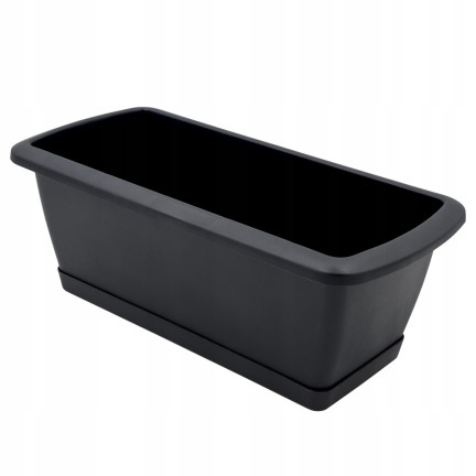 ISE400P-S433 Balcony Planter Box with Stand, Anthracite, 17 L