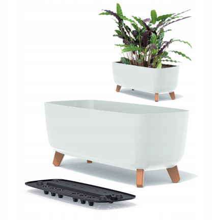 DGCL400-S449 Garden Planter, White 