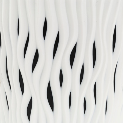 DSR190-S449 BLUMENTOPF DEKORATIVER DURCHBROCHENER TOPF 19CM SANDIG WEISS MIT 3L EINSATZ