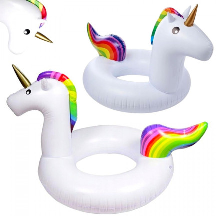 2645 SCHWIMMEN KREIS AUFBLASBARE MATRATZE EINHORN XXL