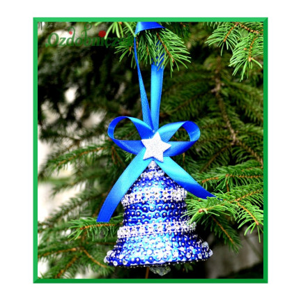 TG26226 STYROPIAN BELLS 2pcs 10CM Weihnachtsbaumglocke aus Polystyrol zum Dekorieren