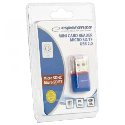 EA134B ČTEČKA KARET MICRO SD USB ESPERANZA