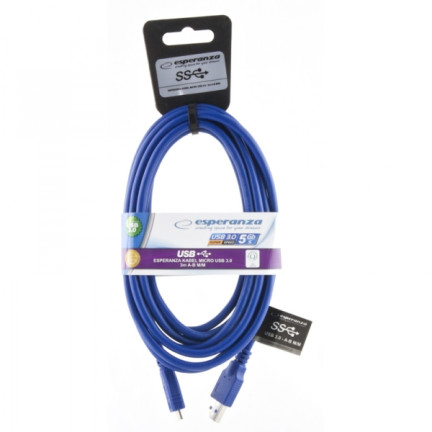 EB163 ESPERANZA MICRO USB 3.0 A-B M/M 3,0M KABEL