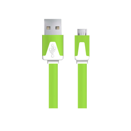 EB183G ESPERANZA MICRO USB 2.0 A-B M/M 1,0M PLOCHÝ ZELENÝ KABEL
