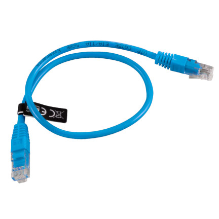 EB273B Cat 5e UTP patch cord, 1 m, blue