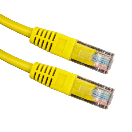 EB277Y UTP CAT 5E PATCHCORD 10M ŽLUTÝ