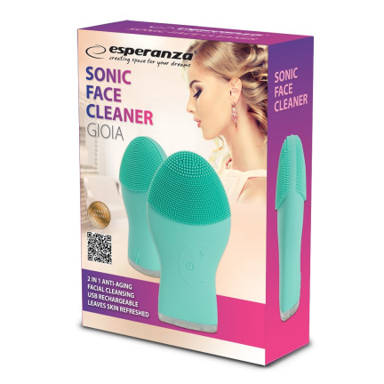 EBM003T ESPERANZA SONIC GESICHT WASCHEN USB GIOIA TÜRKIS