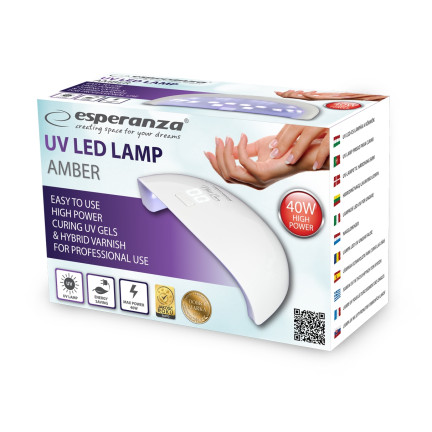 EBN009 LED UV LAMPA PRO LAKY NA NEHTY HYBRIDNÍ GELY 40W