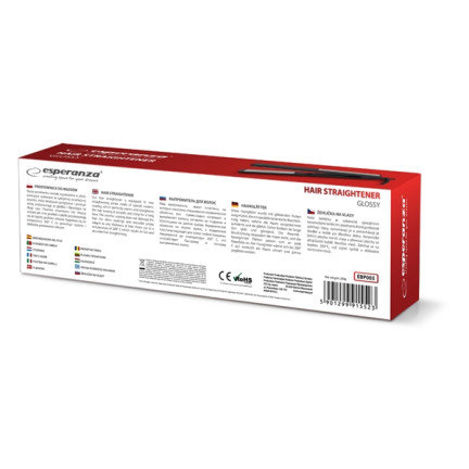 EBP003 KERAMICKÁ ŽEHLIČKA NA VLASY ESPERANZA 35W