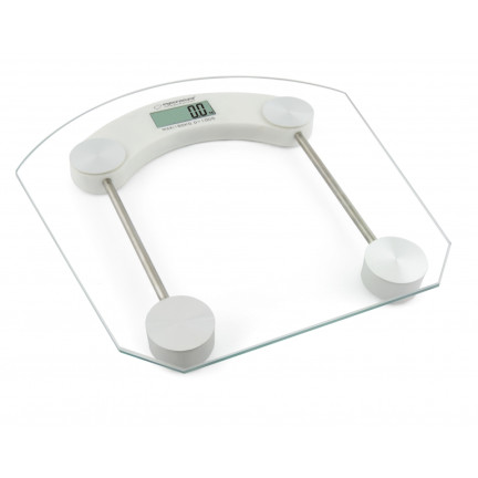 ES30B PILATES GLAS-BADEWAAGE WEISS