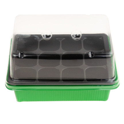 TG64403 Mini Greenhouse for Germination and Seedling Growth, 12 Compartments (4x4 cm)