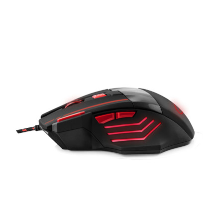 EGM201R HERNÍ DRÁTOVÁ MYŠ 7D OPT. USB MX201 WOLF RED