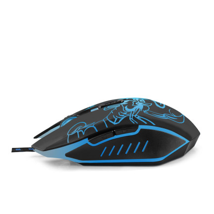 EGM203B HERNÍ DRÁTOVÁ MYŠ 6D OPT. USB MX203 SCORPIO BLUE