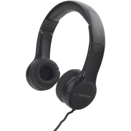 EH140K ESPERANZA AUDIO FUNK HEADPHONES BLACK jack