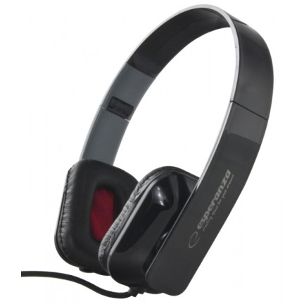 EH143K Sluchátka ESPERANZA AUDIO ARUBA BLACK jack