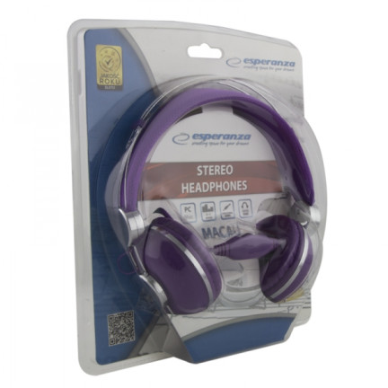 EH149V AUDIO SLUCHÁTKA MACAU FIOLET barvy konektorů