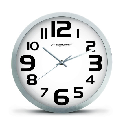 EHC013W ZURICH weiss 25cm lesbare Wanduhr