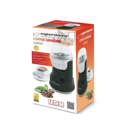 ES7CZ KAFFEEMÜHLE ELEKTRISCH METALL PFEFFER SCHWARZ ESPERANZA KÜCHE LUNGO