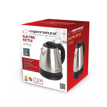 EKK016X CZAJNIK ELEKTRYCZNY 1L CICHY NIERDZEWNY ESPERANZA