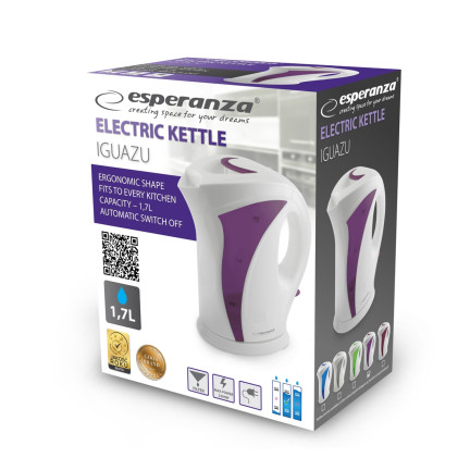 EKK018V ELEKTRISCHER KESSEL IGUAZU 1.7 L WHITE-VIOLET