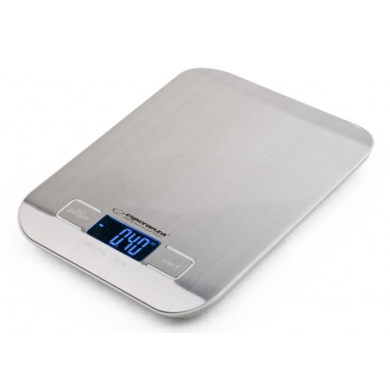 EKS001 flache LCD-Küchenwaage silber elektronisch