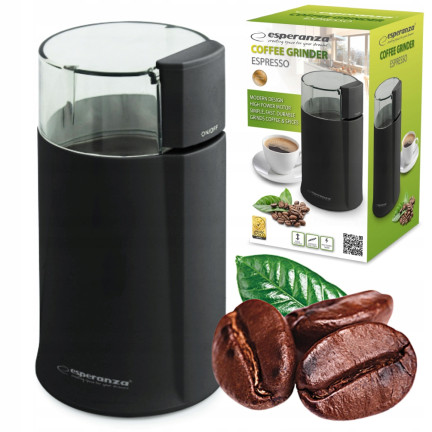 EKC001K ESPERANZA ESPRESSO MLÝNEK NA KÁVU ČERNÝ