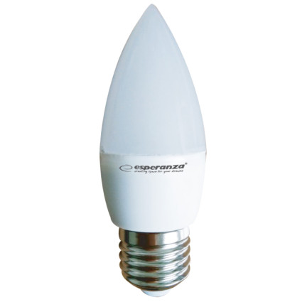 ELL147 LED-Lampe C37 E27 6W ESPERANZA warmweiß 3000K