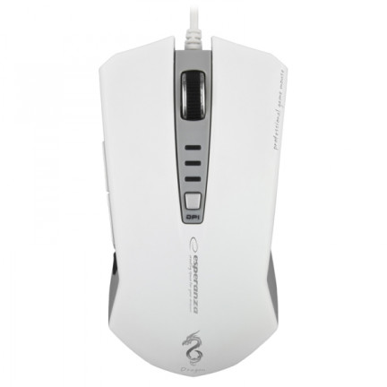 EM122W ESPERANZA DRÁTOVÁ MYŠ. PRO HRÁČE 6D OPT. USB DRAGON WHITE
